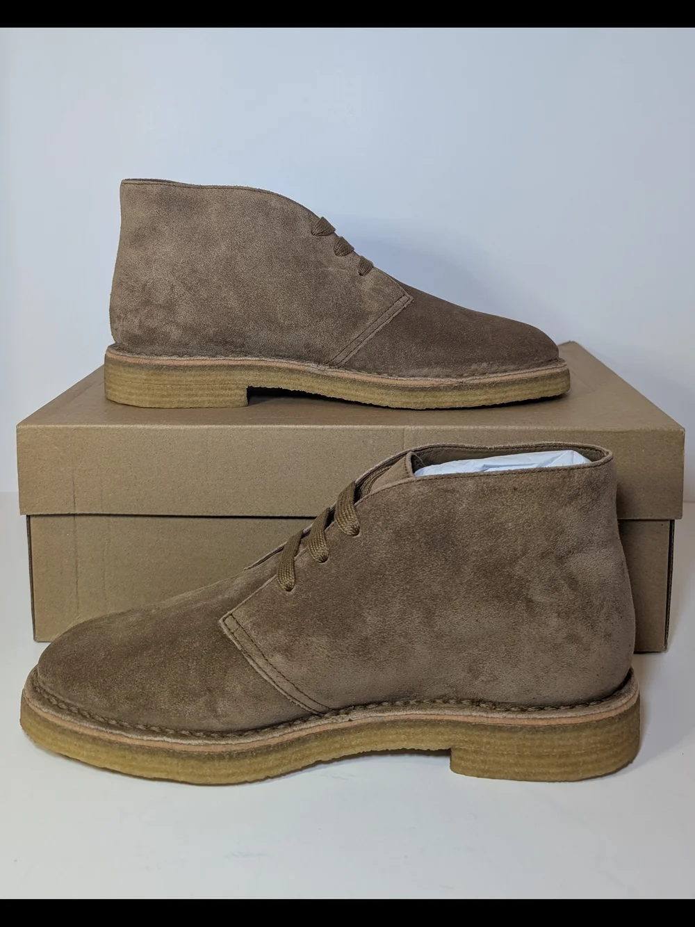 NEW Vince Lafayette Suede Chukka Desert Boots Mens 8.5 NIB + Dust Bag $350 MSRP